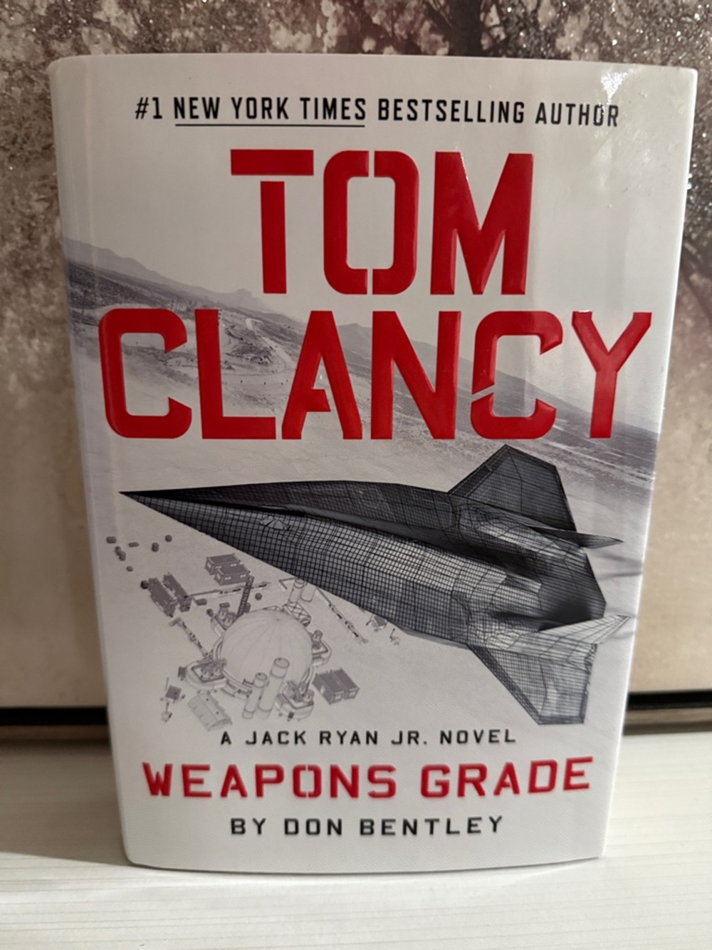 Tom Clancy "Weapons Grade" Hardcover Book - White & Red